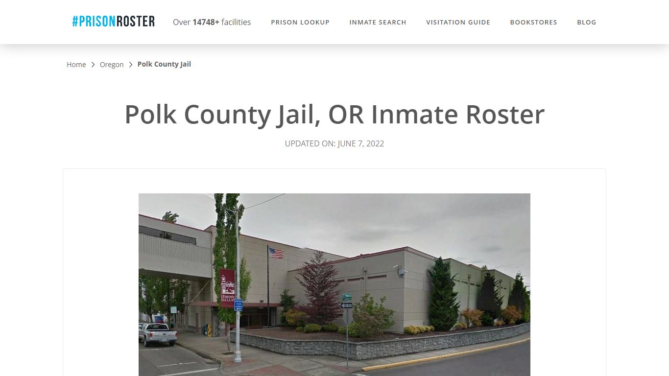 Polk County Jail, OR Inmate Roster